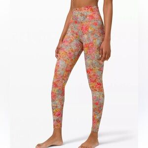 Lululemon High Rise Align Leggings Multicolored Floral